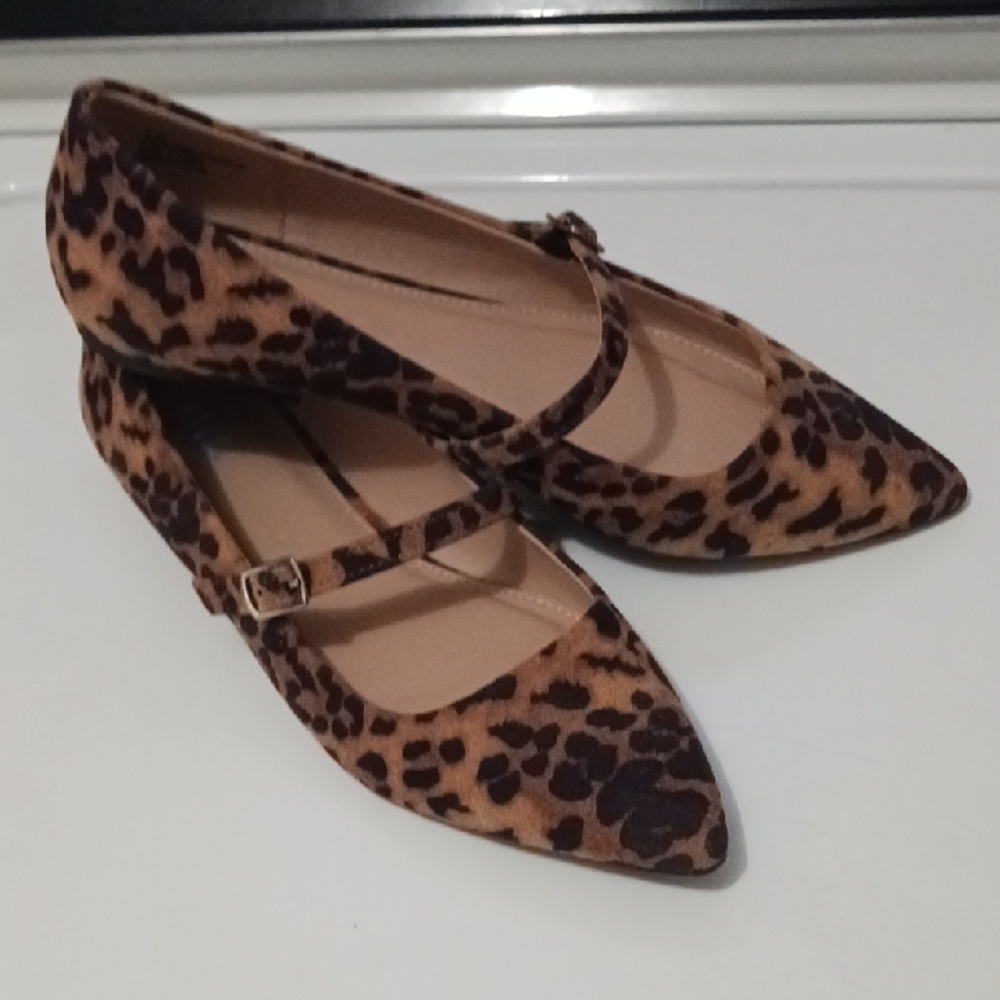 Gorgeous! MIA Fionna Leopard Print Maryjane Flat Shoe 9.5 ⚜️🐆⚜️ - Picture 7 of 8